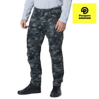 Pantalon cargo Pampero ORIGINAL fit elastizado camuflado gris t 38/54