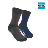 Media Ombu de trabajo media caña lisa para hombre